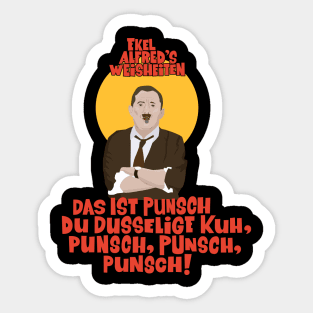 Alfred Tetzlaff - Ekel Alfred - Ein Herz und eine Seele Sticker